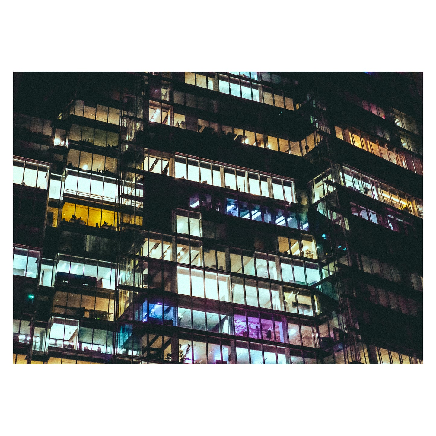 Highrise Night - 5x7 Photo Print
